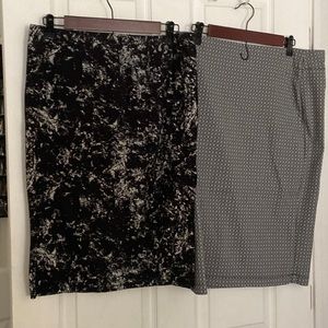 2 Women’s Faded Glory and Soho  Pencil skirts